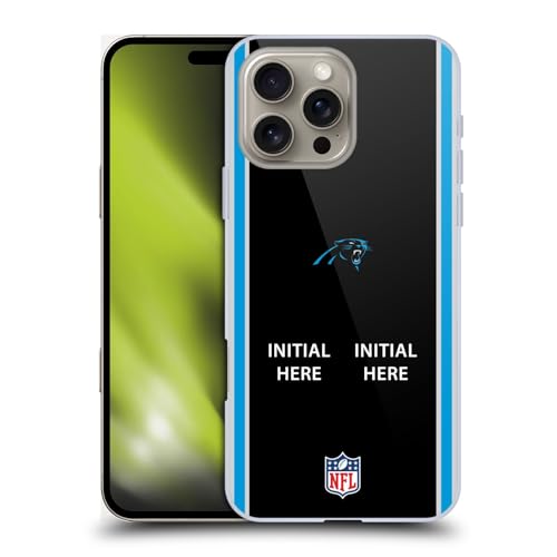 Coque Carolina Panthers iPhone 16 Pro personnalisée NFL rigide