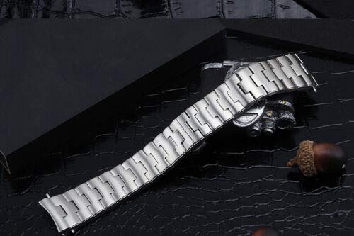 Freejoy 24Mm Watch Band Heavy 316L Stainless Steel Bracelet Strap Replacement For Panerai Luminor 44Mm Case #TOP2