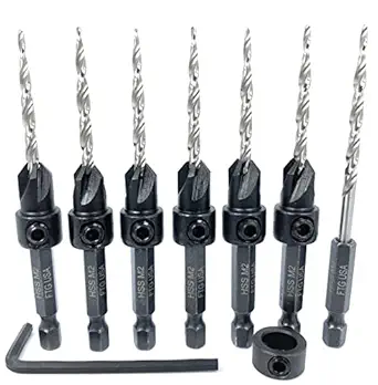 FTG USA Countersink Drill Bit Set 6 Pc #6(9/64