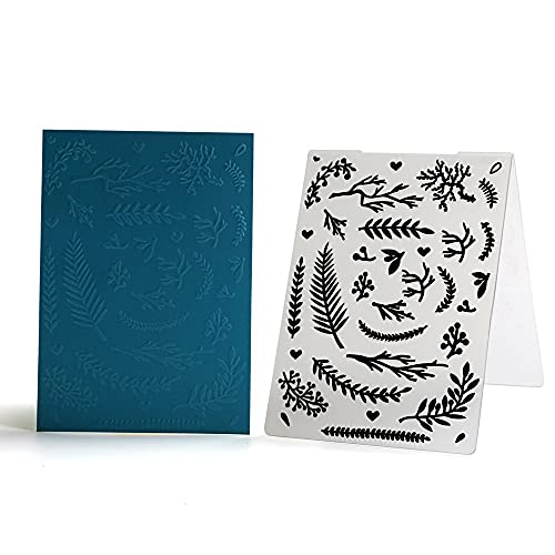 10Pcs Christmas Plastic Embossing Folder Elk Snowflake Leaves DIY Craft Template Molds Stamp Stencil Scrapbook Paper Cards Photo Album Making Tools Embossing Folders Art Craft Supplies Decorating Mold - Thumbnail 5