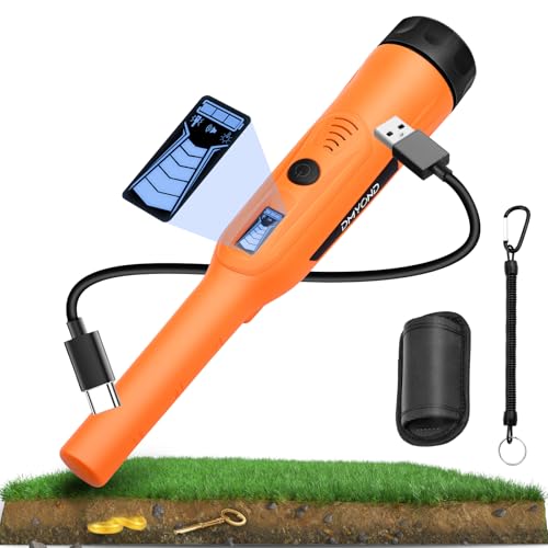 Rechargeable Metal Detector Pinpointer - 800mAh Battery - Full Waterproof