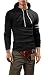 Grin&Bear Men's Long Sleeve Hoodie, black printed, M, GB101