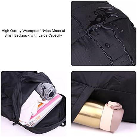 Small Backpacks Lightweight, Foldable Waterproof Rucksack for Women and Men, Cycling Backpack for Camping, Hiking, Travel, Biking