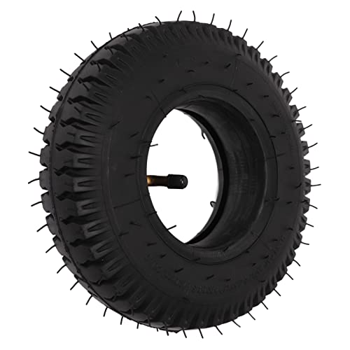 Pneu inflável de carrinho, borracha antiderrapante fácil de instalar com bico curvo para cortadores