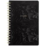 Mead Spiral Notebook 6" x 9", 160 Pages, Hardcover, West Village, Black (WV0058F)