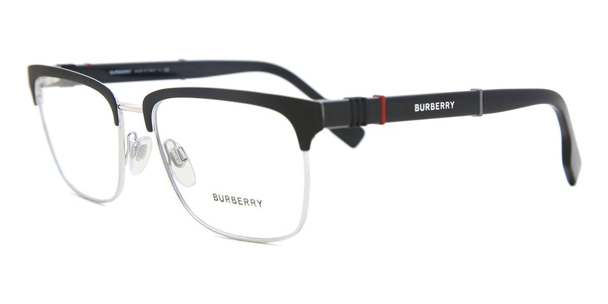BURBERRY Eyeglasses BE 1348 1306 Alba Silver/Matte Black