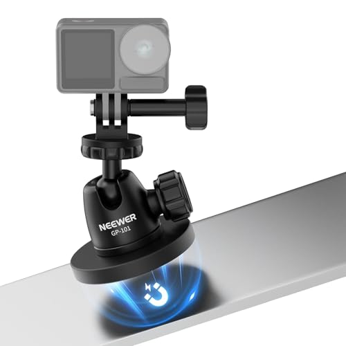NEEWER Basics Magnetic Camera Mount for Action Camera Compatible with GoPro Insta360 DJI AKASO Accessories, Strong Magne - Detailed View