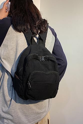 Image of MaxxCloud Vintage Denim Laptop Backpack Casual Canvas Daypack Handbag Purse Lightweight Rucksack Shoulder Bag