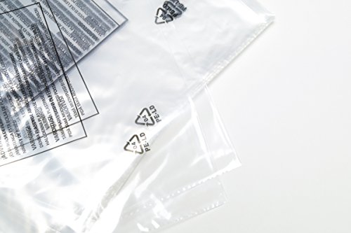 100 Polybags für Textilien 250x300 mm transparent selbstklebend