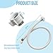 Water line fittings and accessories Flexible faucet connector 30 in. Braided PVC Water Hose，Tool-Free Installation，lead free hose，water supply lines for faucet，hose connector