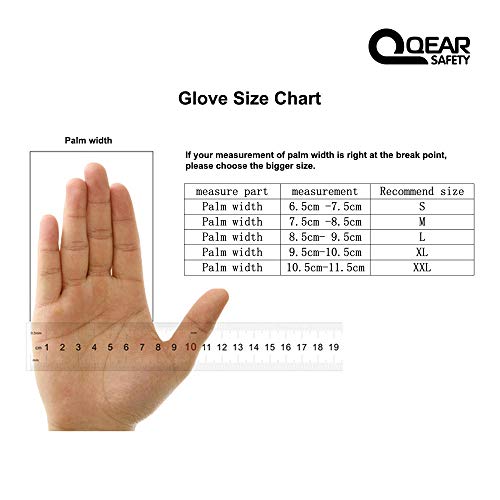 QEARSAFETY 3 Pairs General Purpose Microfoam Breathable Nitrile Rubber Palm Coated Work Gloves, Knitted Elastic Liner, Abrasion, Grip, Dexterity, For All Kinds of Jobs, 9/L