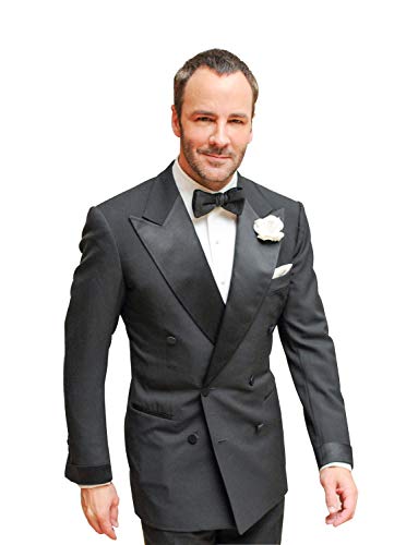 Veste croisé boutonné pour hommes Kromoc avec revers en pointe chic