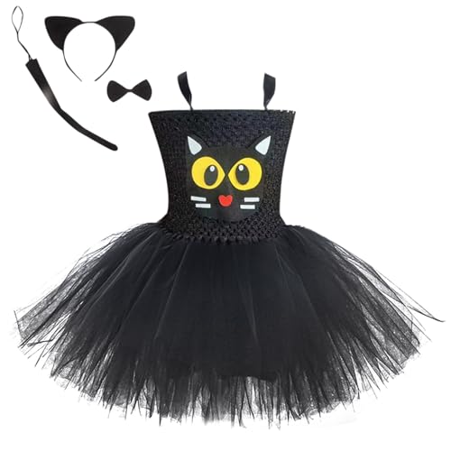 MaNMaNing Vestido de cosplay para bebé y niña, disfraz de carnaval, vestido con accesorios, juego de 4 faldas de red, tutú, vestido para carnaval, rendimiento y niñas, rojo, 2-3 años