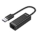 USB 3.0 Network Adapter, Alxum USB 3.0 to RJ45 Gigabit Ethernet LAN Network Adapter Supporting 10/100/1000 Mbps Gigabit Ethernet, Black