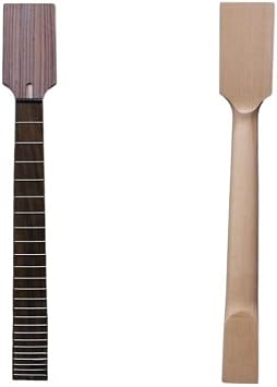 Unfinished 7 String Guitar Neck 24fret 25.5inch Maple Rosewood Fretboard Trapezoid 48 65