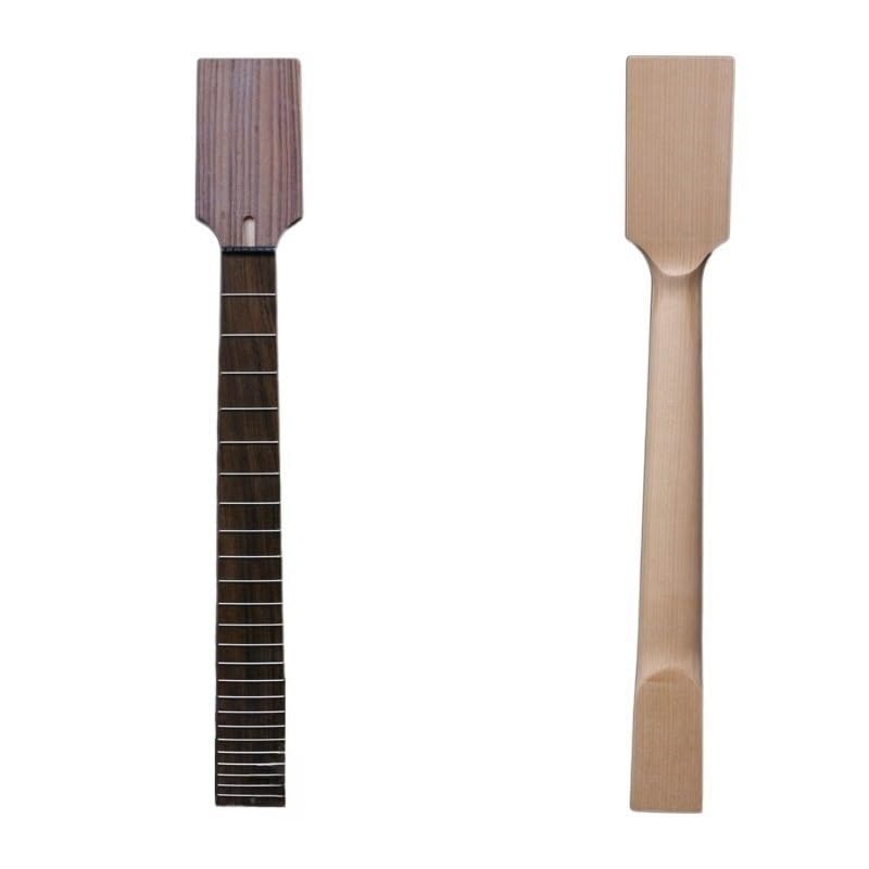 Manche de guitare 7 cordes inachevé en érable et palissandre 24 frettes
