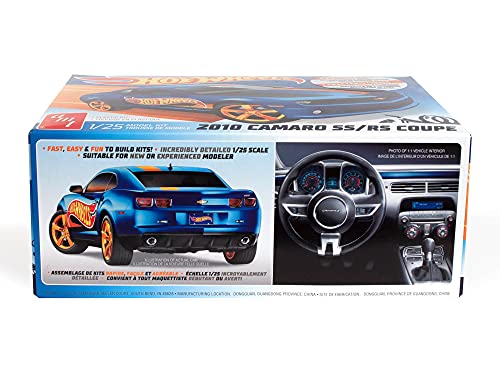 Modelo a escala 1:25 AMT Chevy Camaro 2010 Hot Wheels miniatura 3