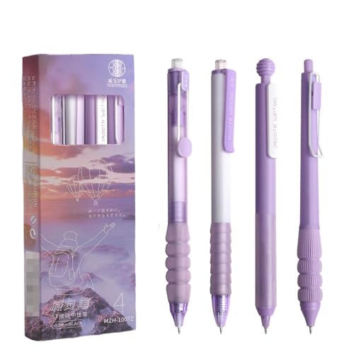 Set de 4 bolígrafos esterilizados de tinta negra de 0.5 mm
