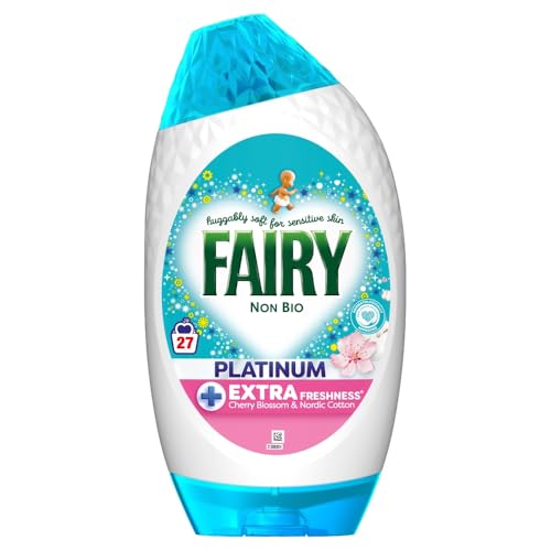 Fairy Platinum Non-Bio Laundry Gel Pink Blossom 27 Washes 891ml