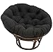 Blazing Needles Twill Papasan Cushion, 1 Count (Pack of 1), Black