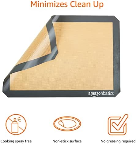 Amazon Basics Silicone Baking Mat - 2-Piece Set