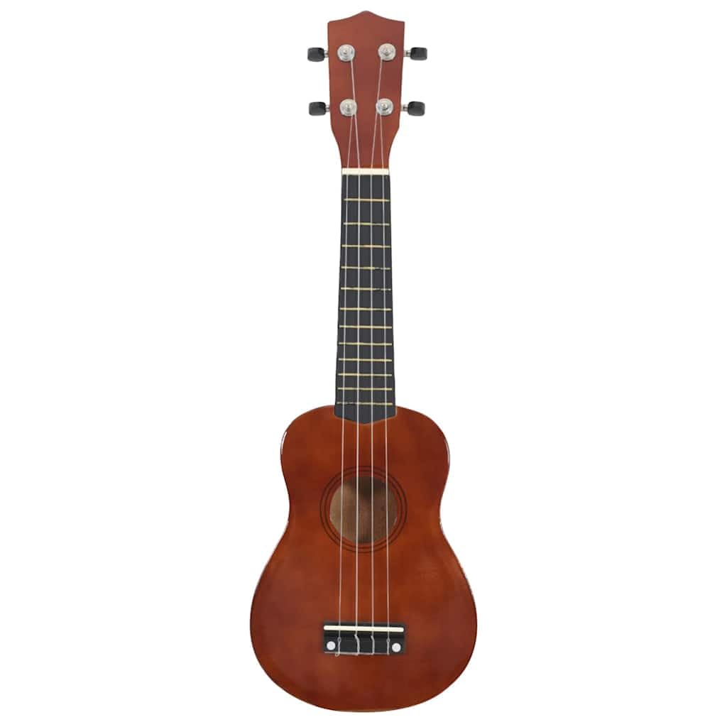 Ukulele sopranowe, zestaw dla początkujących, 21 cali, z torbą i kostkami – instrument muzyczny z drewna lipowego dla dzieci i dorosłych