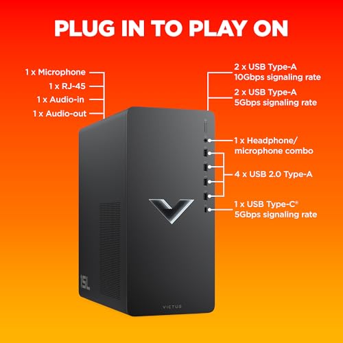 HP Victus 15L Gaming Desktop TG02-0009in PC, AMD Ryzen™ 5 5600G,16 GB DDR4,1 TB SSD,NVIDIA GeForce RTX 4060(8 GB GDDR6 Dedicated),Windows... - Image 3