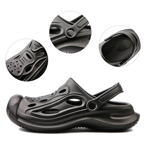 Image of Women Mens Clogs with Arch Support Ganden Shoes Waterpoor Comfort Slip-on Sandals