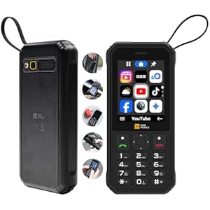 AGM M11 Rugged Mobile Phones, 4G Unlocked Dual SIMs, Cloud Apps/Mobile Hotspot/Torch/FM, Reverse Charging/4000mAh/Built-in USB-C Lanyard, IP68 & IP69K Waterproof Multi-Function Device for Al