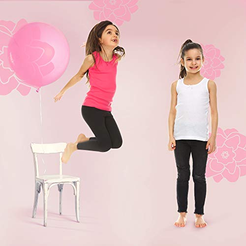 Brix ANICEMOON Toddler Girls 4- Pack Tank Tops - Undershirts Value Pack Novelty Tees. 4T thumb #3