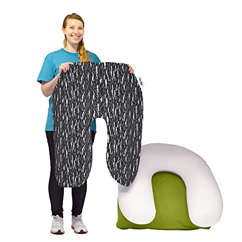 Yogibo Luxe Support ラックス サポート 専用カバー ダークグレー 洗い替え カバー 柄 模様