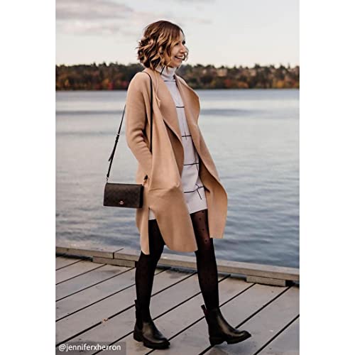 CHICWISH Women's Classy Open Front Knit Coat Cardigan Coatigan Light Jacket3