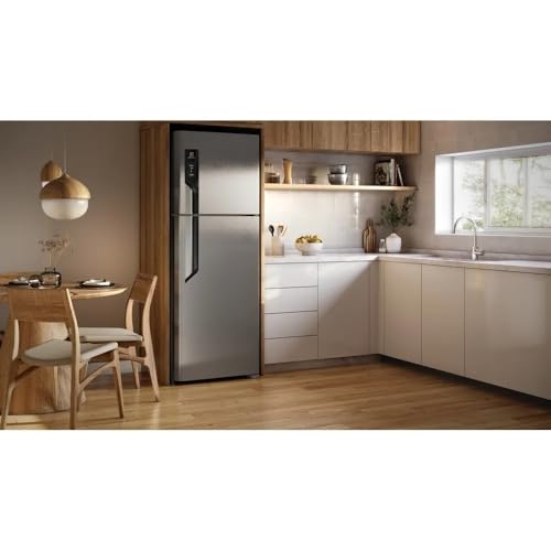 Geladeira Electrolux Frost Free com AutoSense 480L Efficient Duplex Inox Look (TF71S) – 127V