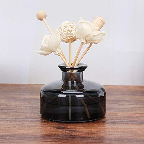 Vipolish 1Pcs 200Ml/6.7Oz Empty Refillable Glass Diffuser Bottles Aromatherapy Jar Container Fragrance Accessories Use For Diy Replacement Reed Diffuser Sticks Sets Essential Oils Crafts Decor #TOP2