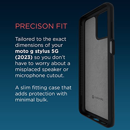 Image of Motorola Moto G Stylus 5G (2023) Textured Protective Black Case | Precision fit Shock Absorbing Cases for Enhanced Phone Grip, Style, Drop Protection for Your Moto G Stylus 5G 2023