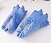 Honeystore Unisex Soft Plush Home Slippers Animal Costume Paw Claw Shoes Blue L