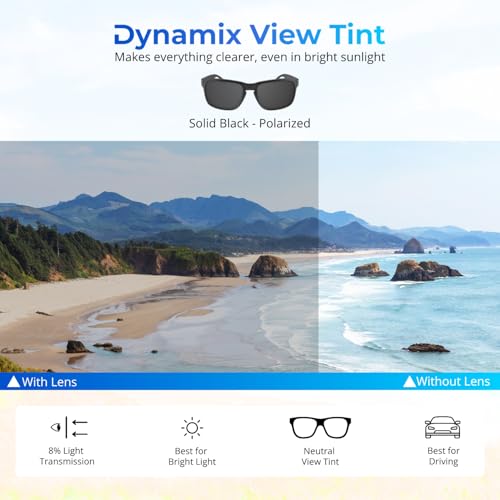 Image of Dynamix Polarized Replacement Lenses for Oakley Half Jacket 2.0 XL | Easy To Install | Fit Perfectly | Solid Black + Fire Red