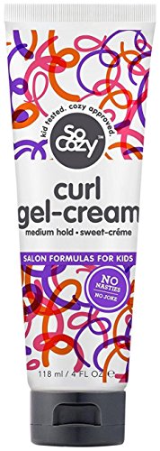 SoCozy Curl Gel-Cream - Moisturizes and Smooths for Soft, Touchable Curls - Medium-Hold, Sweet-Crème Scent, 4 Fluid Ounces