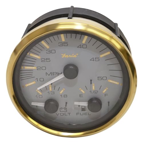 Faria Boat Multi-Function Gauge GS0036A | Signature Gold 4 1/4 Inch
