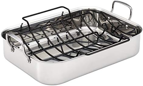 Pemberly Row Nonstick Roasting Pan in Stainless Steel