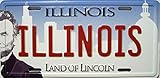 Illinois License Plate Novelty Fridge Magnet
