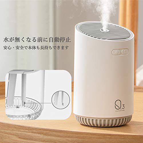 Amazon.co.jp : USB充電ミニ加湿器 Q3 ホワイト加湿器 USB充電式 Amazon.co.jp : USB充電ミニ加湿器 Q3 ホワイト加湿器 USB充電式