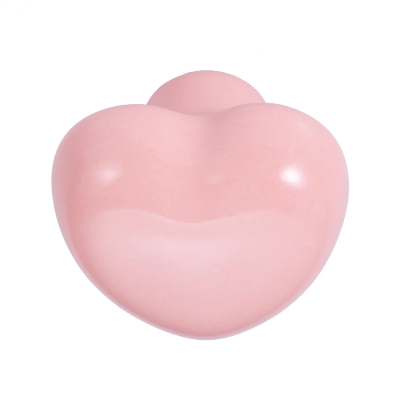 Boutons en céramique cœur rose 38x36mm pour tiroir de chambre d'enfant