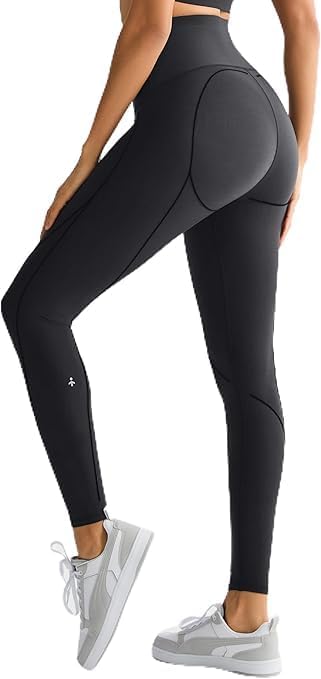 Orolay Resistance Leggings for Women Full Length Sculpting Compression Leggings with Built in Bands Tummy Control Yoga Pants Black