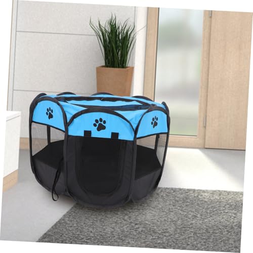 Parc de jeu sécurisé avec porte filet résistant pour chiot et chaton - 6