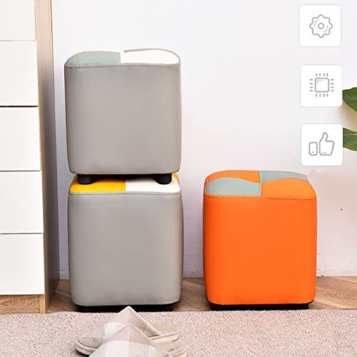 Tabouret ottoman carré compact pour gagner de l'espace chez soi