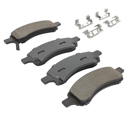 Image of QUALITY-BUILT Front Ceramic Brake Pads, Premium 1001-1169AC, Compatible with 2007-2017 Buick /Chevrolet /GMC /Saturn (Acadia,Acadia Limited,Enclave,Outlook,Traverse)