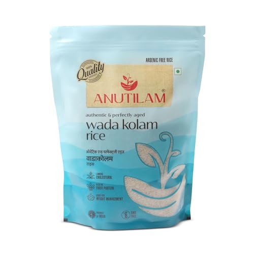 Image of Anutilam Authentic Wada Kolam Rice 1Kg, Pack of 2