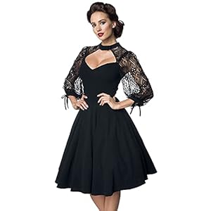 Belsira Lacedress Medium-lengte jurk zwart