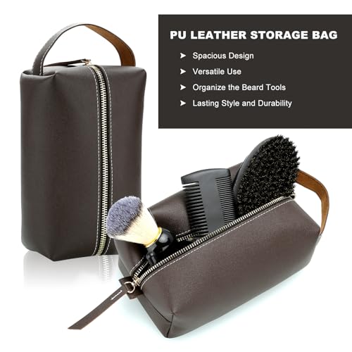 Sovyime Bartpflege-Set für Herren, Geburtstagsgeschenk für Männer, Bruder, Freund, Ehemann, Jahrestag, Geschenk für Vater, Vatertag, Weihnachten
